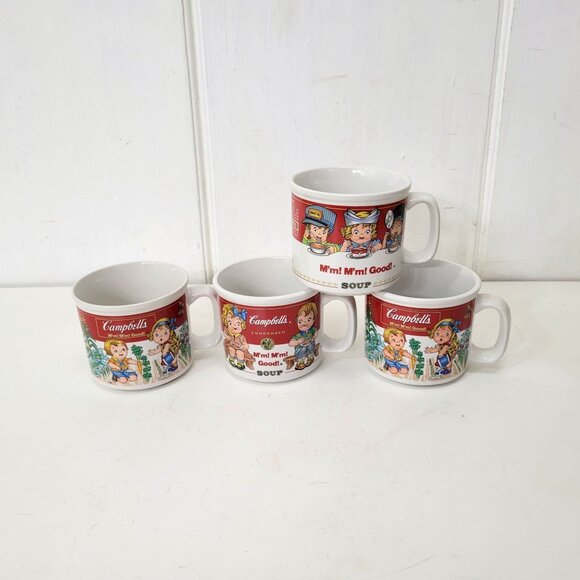 Vintage Campbell's Soup Mugs, Campbell Kids, Set of Four - Picture 6 of 6